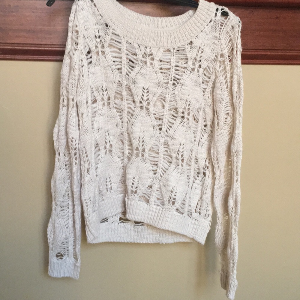 Cream knit sweater